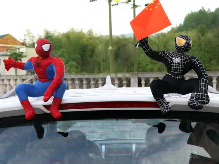 

New Arrival Spiderman Plush Doll Car Decoration Funny Car Styling Spiderman Plush Decoration Doll Creative Personality Toy