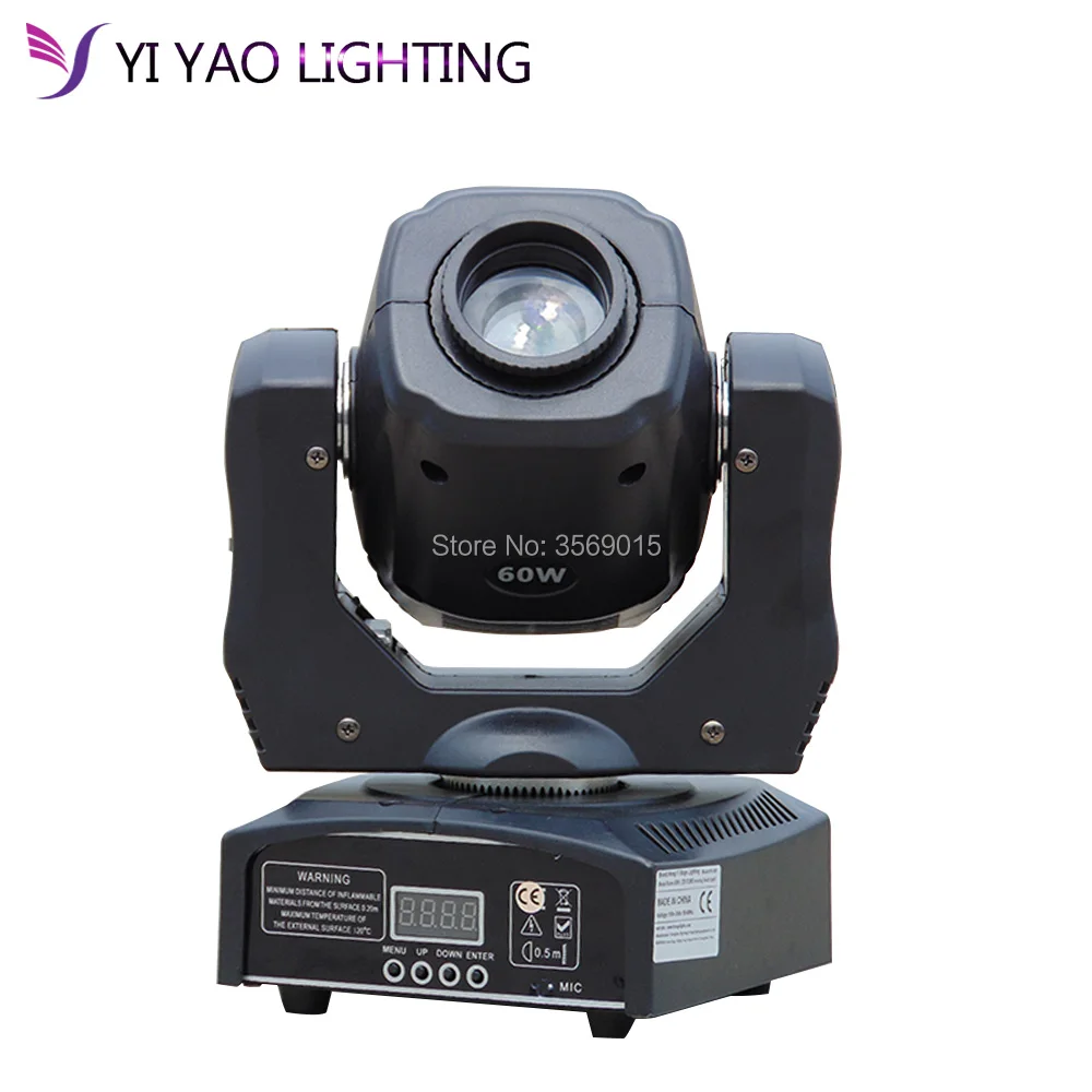 

led Moving Head Light 60W LED Spot Light with gobo&color wheel 11CHs for Disco DJ Equipmentnt