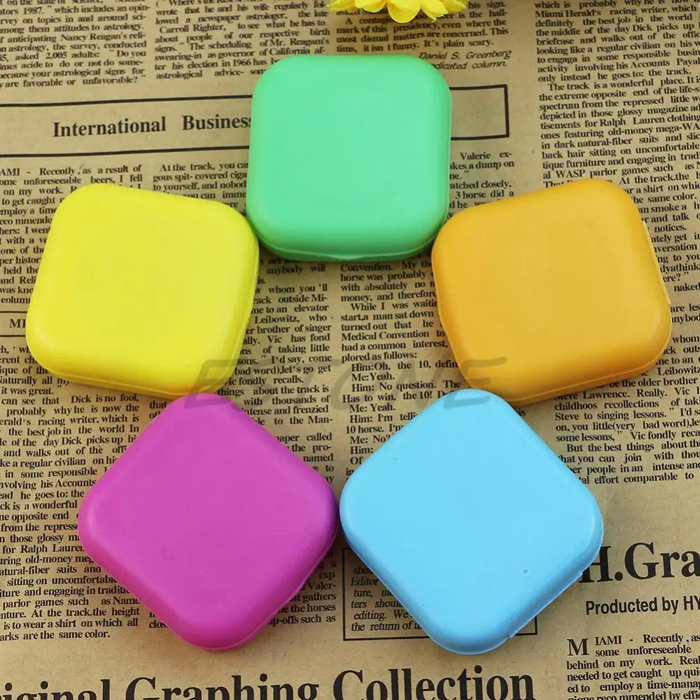 

Porfessional Mini Mirror Contact Lens Travel Kit Easy Carry Case Storage Holder Container Box F05