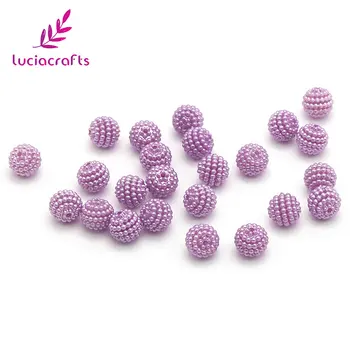 

Lucia Crafts 10mm Round Loose Jewelry Garment Beads Acrylic Pearl Beads 24pcs/lot F1202