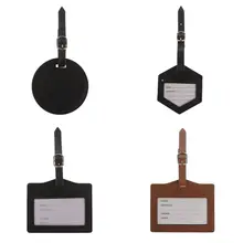 2019 Tag Travel Suitcase Bag PU Leather Id Tags Address Label Baggage Card Holder For Men Women 2019 Tag Travel Suitcase Bag PU Leather Id Tags Address Label Baggage Card Holder For Men Women