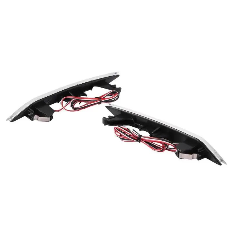 2pcs LED Rear Bumper Reflector Brake Lights Stop ABS and PC Lamps Stoplight Security Seal Up for Civic Sedan 2013- 200X32mm