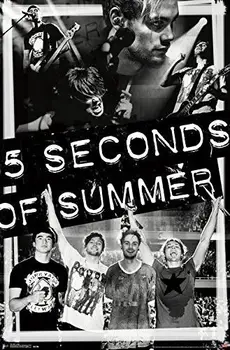 

Home Decor 5 Seconds of Summer Collage-Silk Art Poster Wall Sicker Decoration Gift