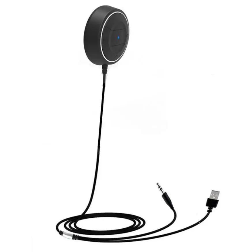 

Bluetooth Version: 4.0 Hands-Free 50*50*18 mm Car NFC AUX Kit for Smartphone Bluetooth Music Receiver with Cable #WL1