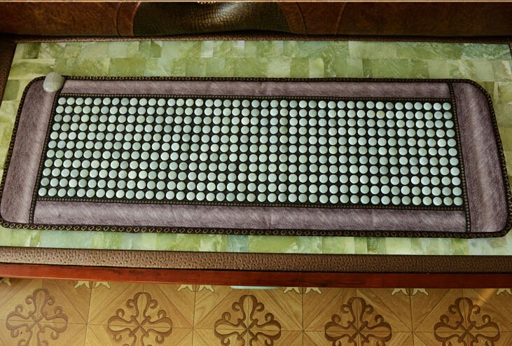 

2019 Far Infrared Thermal Jade Seat Cushion Hot jade stone heating cushion warm jade massa ge cushion free eye cover 50*150CM