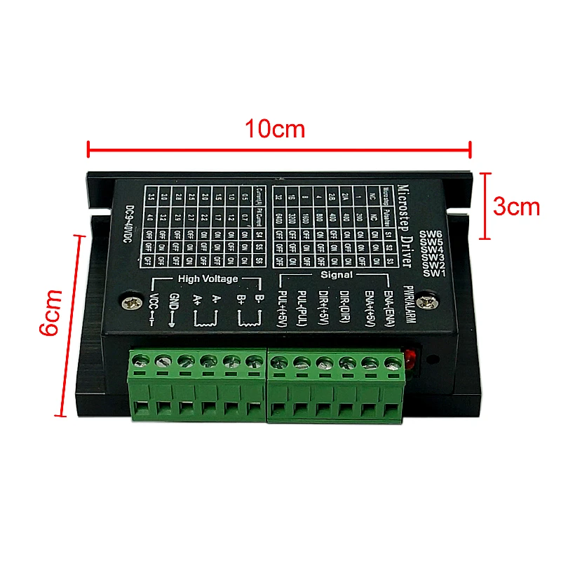 42 V tb6600 32 segmentos 2//4 fase h/íbrido paso a paso motor placa de controlador 4 controladores de motor paso a paso TB6600 4 A 9