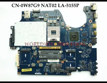 

High quality NAT02 LA-5155P FOR Dell Studio 1749 Laptop Motherboard CN-0W87G9 W87G9 HM55 PGA989 DDR3 HD5650 1GB Fully Tested