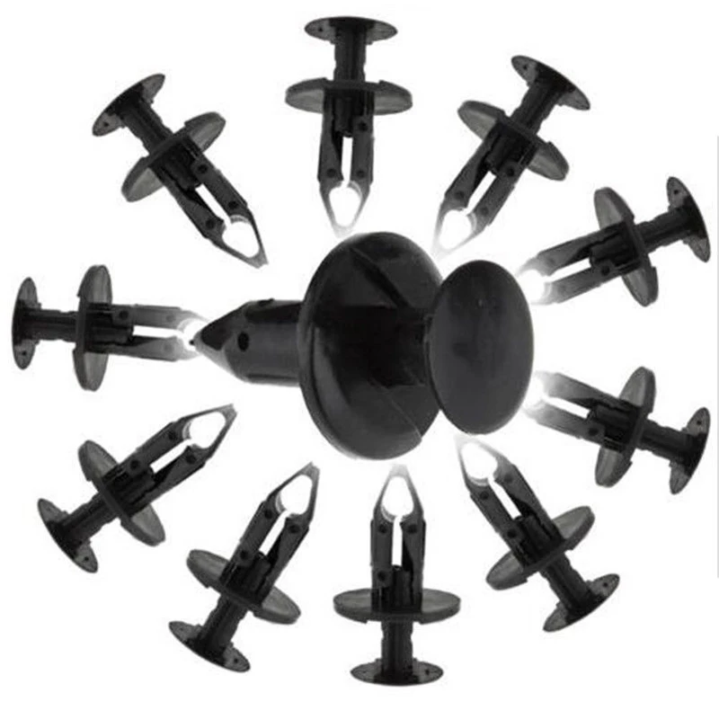 Mayitr 50pcs/set 8mm 5/16" Fender Rivet Clip Black Nylon 293150089 For Maverick Commader Can Am ATV UTV