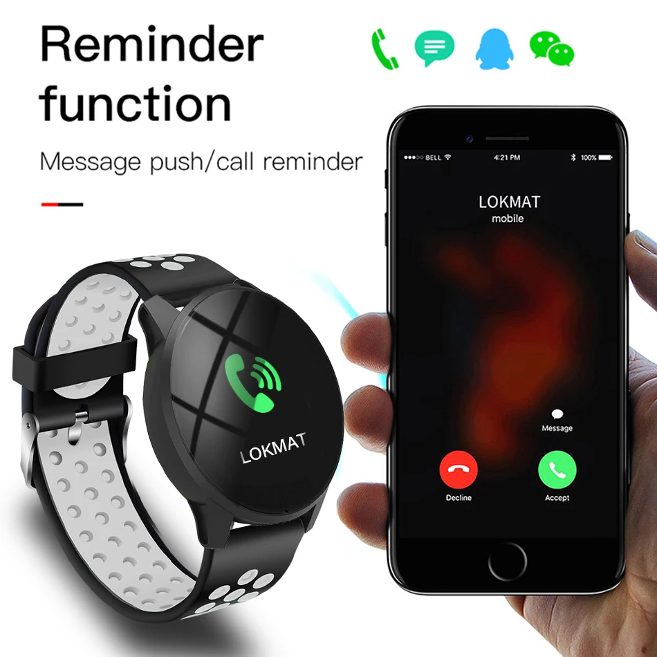 Новые модные часы Smart Watch Для женщин сердечного ритма крови Давление монитор