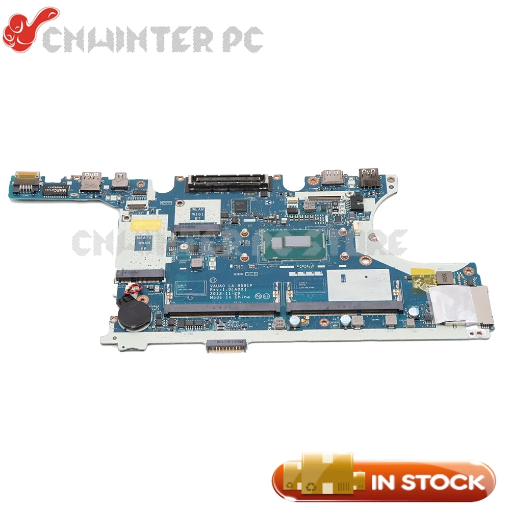 low cost  NOKOTION FOR DELL E7440 Laptop motherboard LA-9591P CN-03M26R 03M26R 3M26R DDR3L W/ I5-4300U CPU