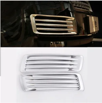 

For Land Rover Range Rover Vogue 2013-2017 Car-Styling ABS Chrome Front Fog Light Grille Cover Trim Accessories Set of 2pcs