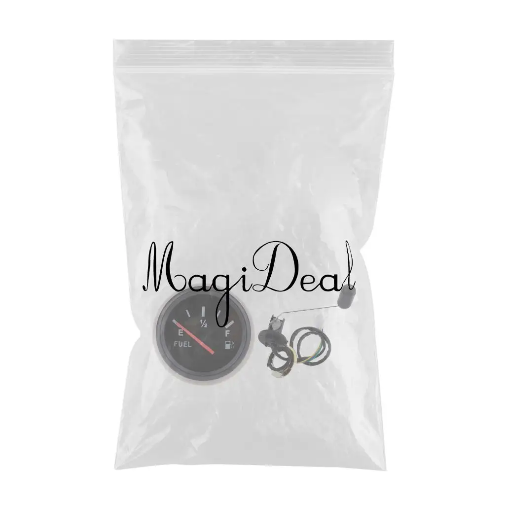 2'/52mm 12V Car Boat Fuel Level Gauge Meter Fuel Sensor Sender Unit Kit Indicador de nivel de combustible jauge de carburant