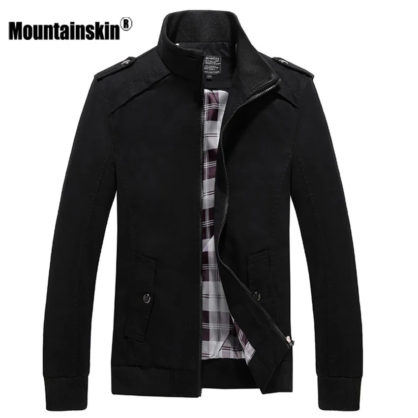 

Mountainskin 4XL Men's Jackets Spring Autumn Coats Bomber Male Military Jacket Slim Fit Casual Coat Solid Brand Jacket SA468