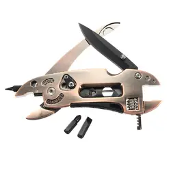 Danu высококачественный бронзированный Мультитул Регулируемый гайковерт + отвертка + плоскогубцы + набор инструментов для ножей