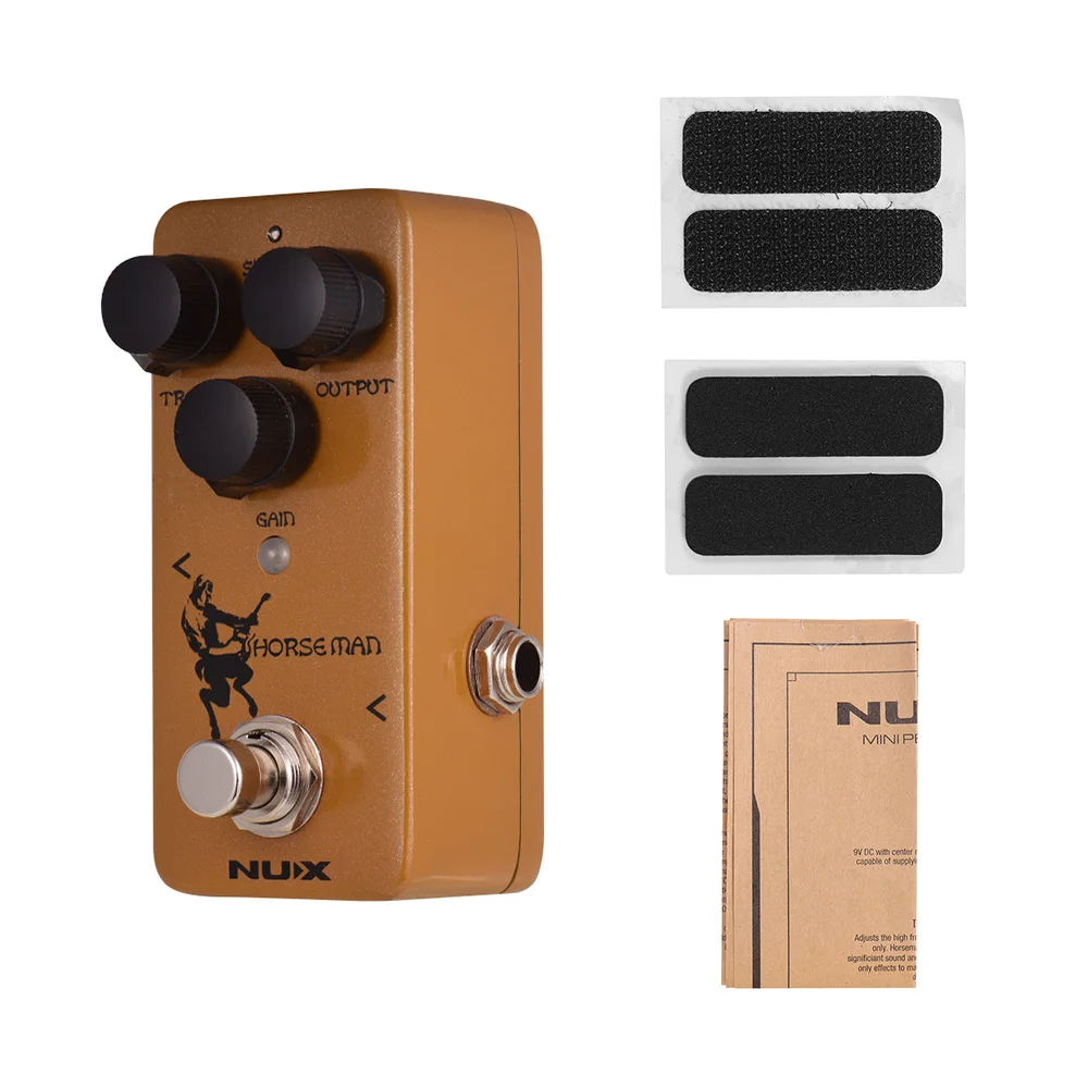 

NUX NOD-1 HORSEMAN Overdrive Guitar Effect Pedal Full Metal Shell True Buffer Bypass 2 Working Modes Guitar Accessories