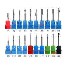 1 шт. 20 размеров Фрезерное сверло для ногтей сверло для кутикулы резак для маникюра аксессуары для сверла маникюрная фреза сверла THYU