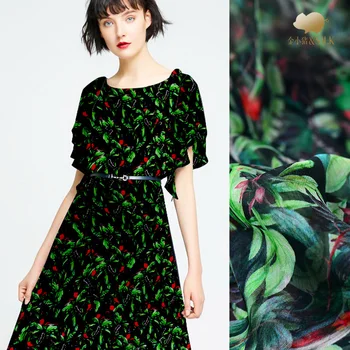 

135cm digital inkjet silk smooth fabric 5mm light silk fabric transparent breathable dress scarf silk tulle fabric cloth