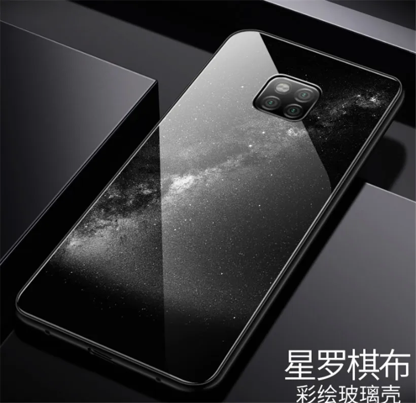 Aixuan для huawei mate 20 Pro стеклянный чехол mate 20 Pro Coque силиконовый ударопрочный роскошный закаленный стеклянный чехол для huawei mate 20 X - Цвет: as picture3