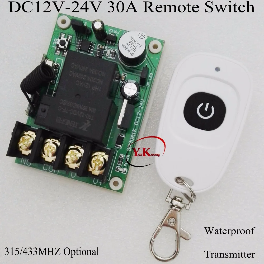 DC 12V 13V 14V 16V 18V 23V 24V 30A Relay Contact Remote Switch Water