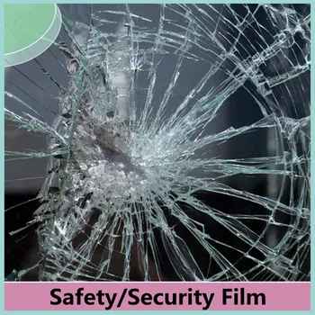 

2 MIL Safety Film SUNICE Transparent Safety Security Window Glass Film Car House Bathroom Living-room Anti-shatter Protection