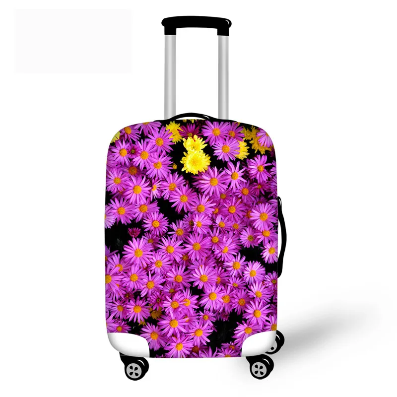 Flower Luggage Protective Cover For 18-30 inch Trolley suitcase Elastic Dust Bags Case Travel Accessories Supplies - Цвет: C0654
