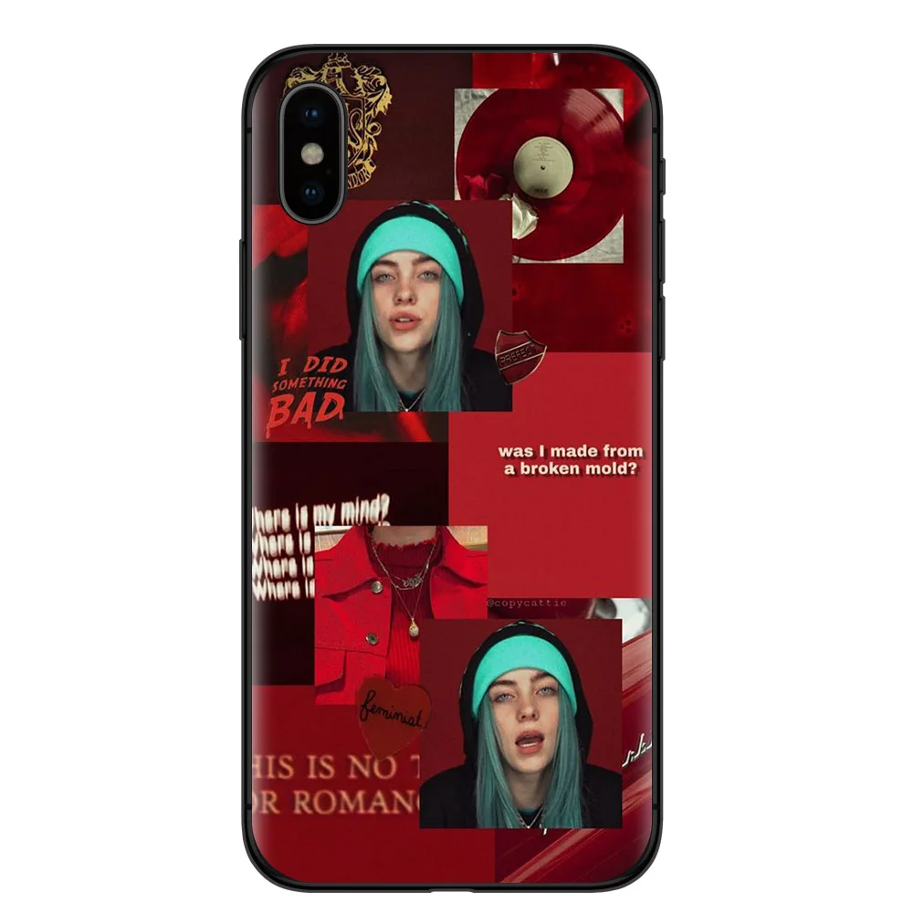 Billie eilish rainbow blohsh глаза океана мягкая ТПУ Силиконовая задняя крышка чехол для телефона для iPhone X 5 5S SE 6 6splus 7 8 Plus XS MAX XR - Цвет: T4245