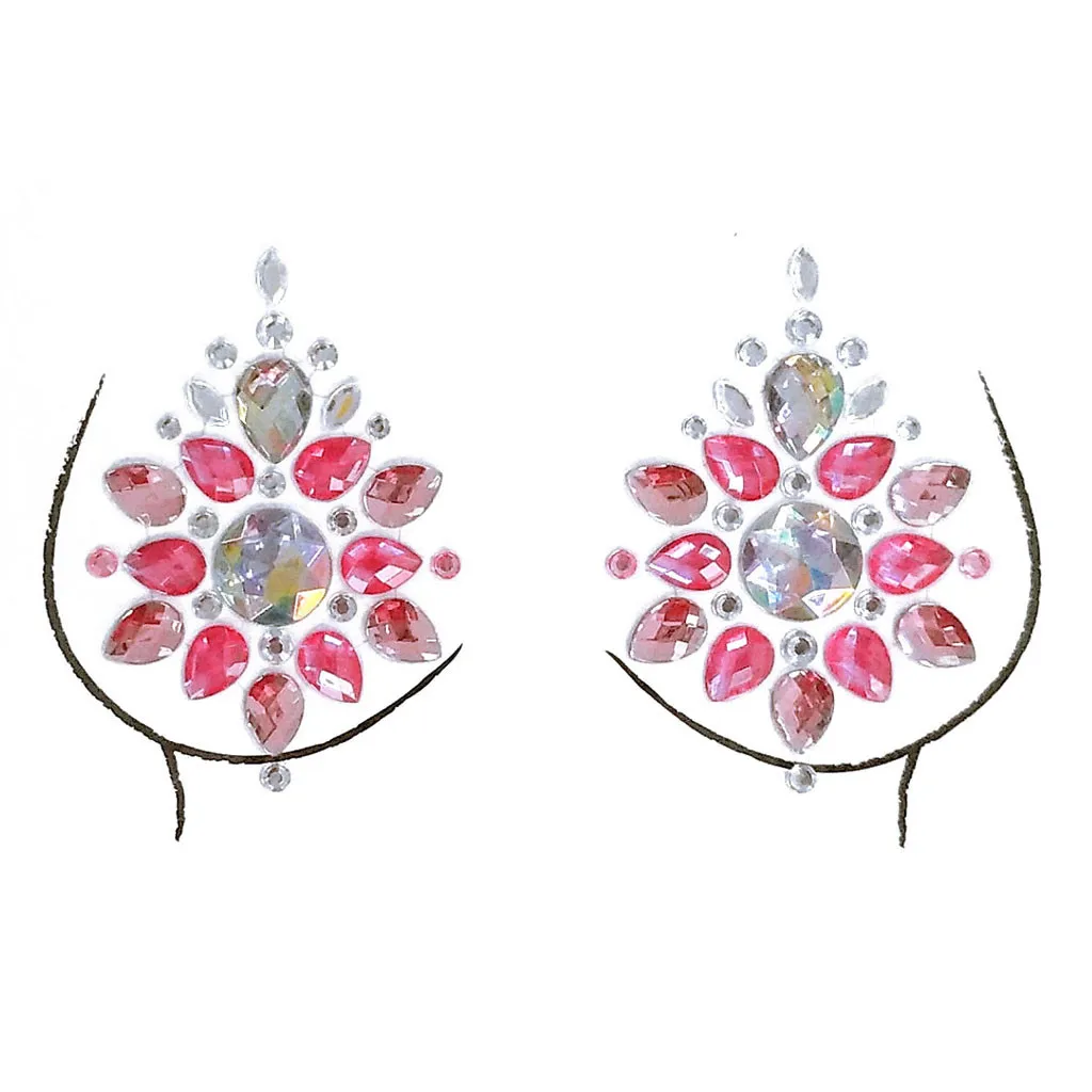 Temporary Tattoo Sticker Waterproof Face Gems Adhesive Glitter Jewel Tattoo Wedding Festival Rave Party Body Make Up L58