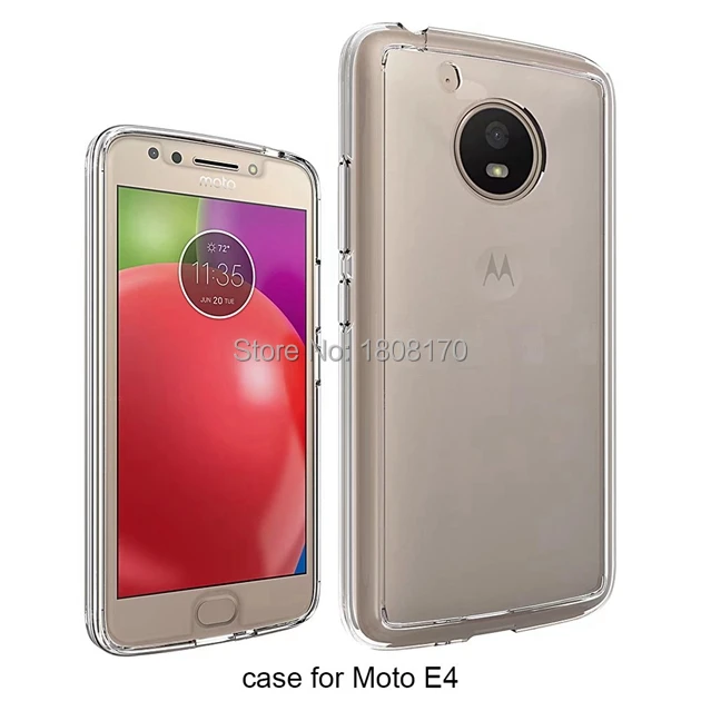 Противоударный ясно Soft ТПУ PC чехол для Motolora Moto E4 Кристалл сотовый телефон чехол Коке задняя крышка для MOTO e4 двойной Цвет 50 шт
