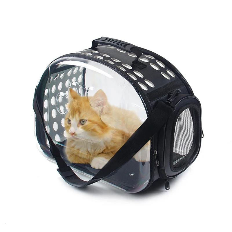 

EVA Transparent Folding Cat Pack Pet Backpack Universal Travel Out Carrying Bags Breathable Dog Box Pets Supplies Accessories