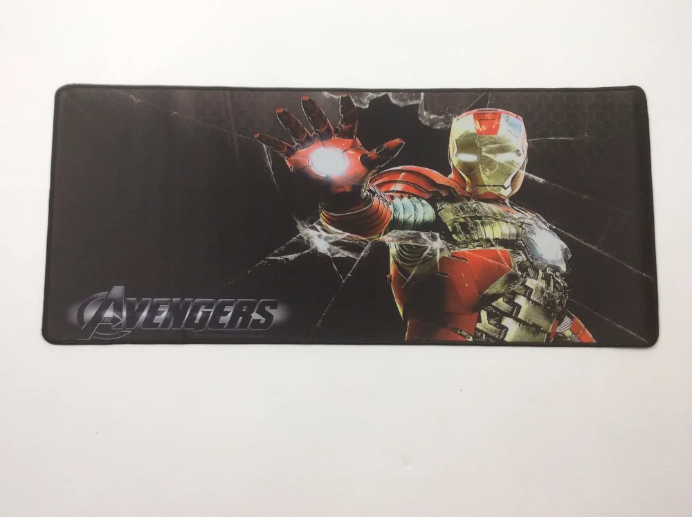 Mairuige 30x60/70/80/90cm Size Gaming Iron Man Movie Mouse Pads Natural Rubber Gamer Game Computer 