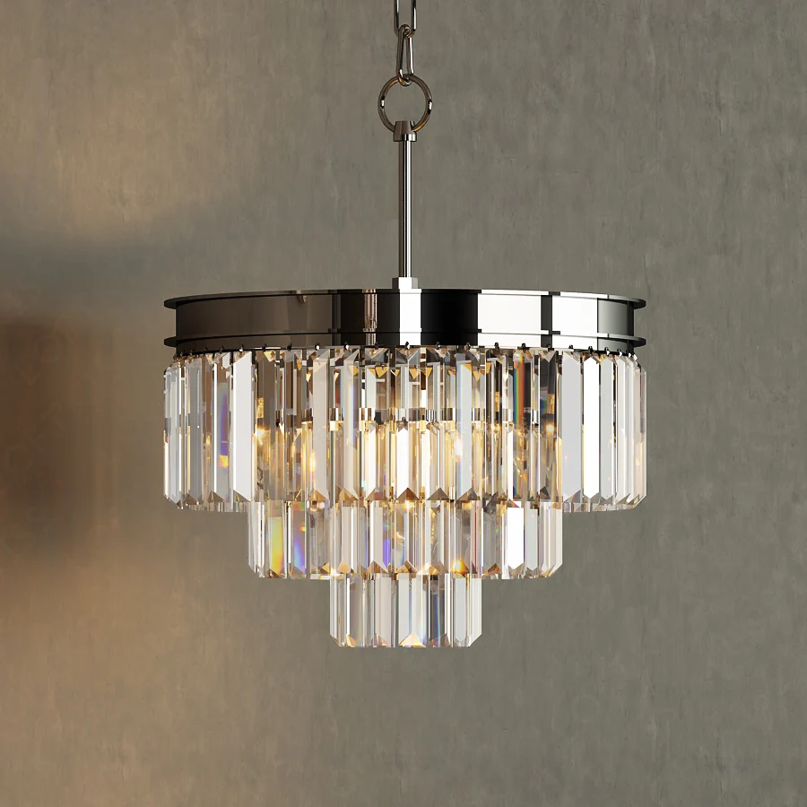 Buy 3 tier restoration odeon prism clear crystal