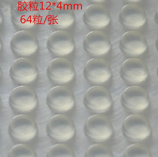 

320pcs 12mm x 4mm clear anti slip silicone rubber plastic bumper damper shock absorber 3M self-adhesive silicone feet pads