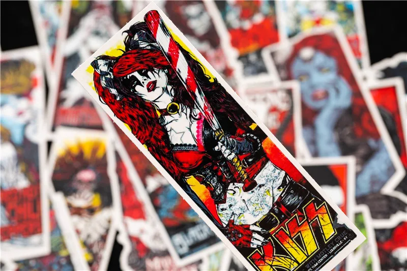 30PCS Pack Horror Skeleton Punk Stickers Set Funny Stickers For Kids Luggage Skateboard Laptop Fashion Stickers For Children (10)