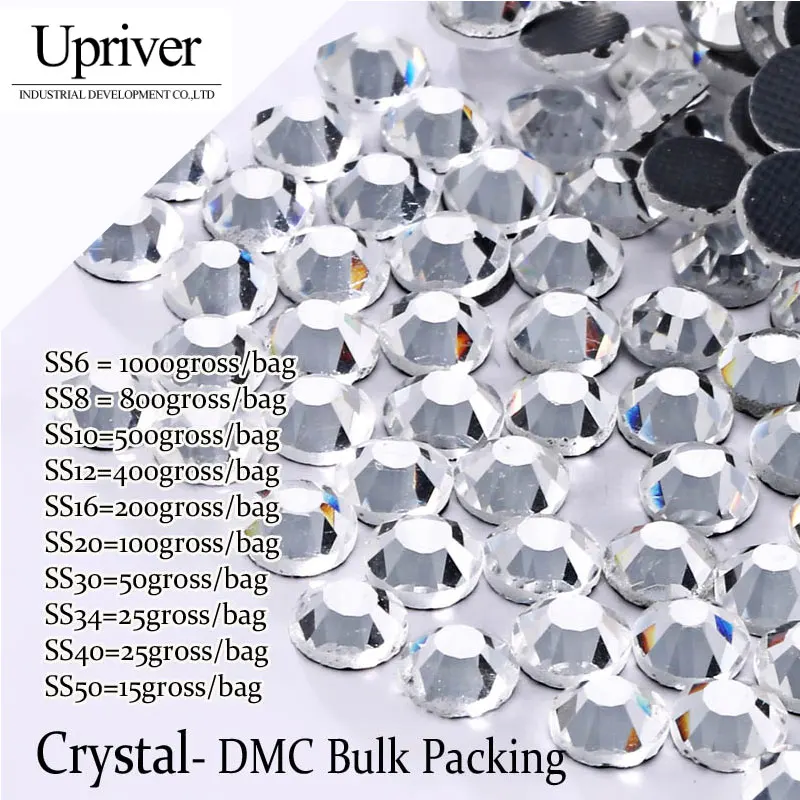 

Upriver Wholesale Large Pack Bulk Packing ss6 - ss50 High Quality Shiny Stones Crystal Hotfix Rhinestones