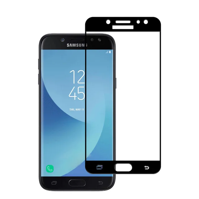 Закаленное стекло с полным покрытием для Samsung Galaxy J7 2017 защита экрана Защитная