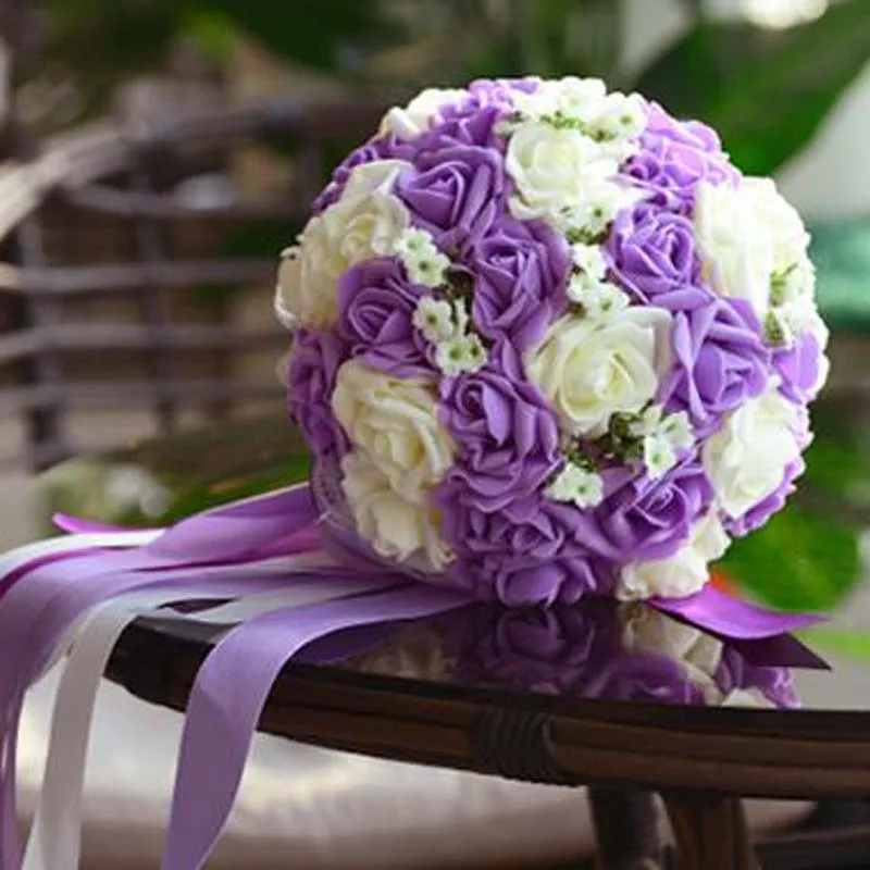 

Bride holding bouquets Korean bride wedding simulation bouquet bridesmaids bouquet wedding flowers bridal bouquets