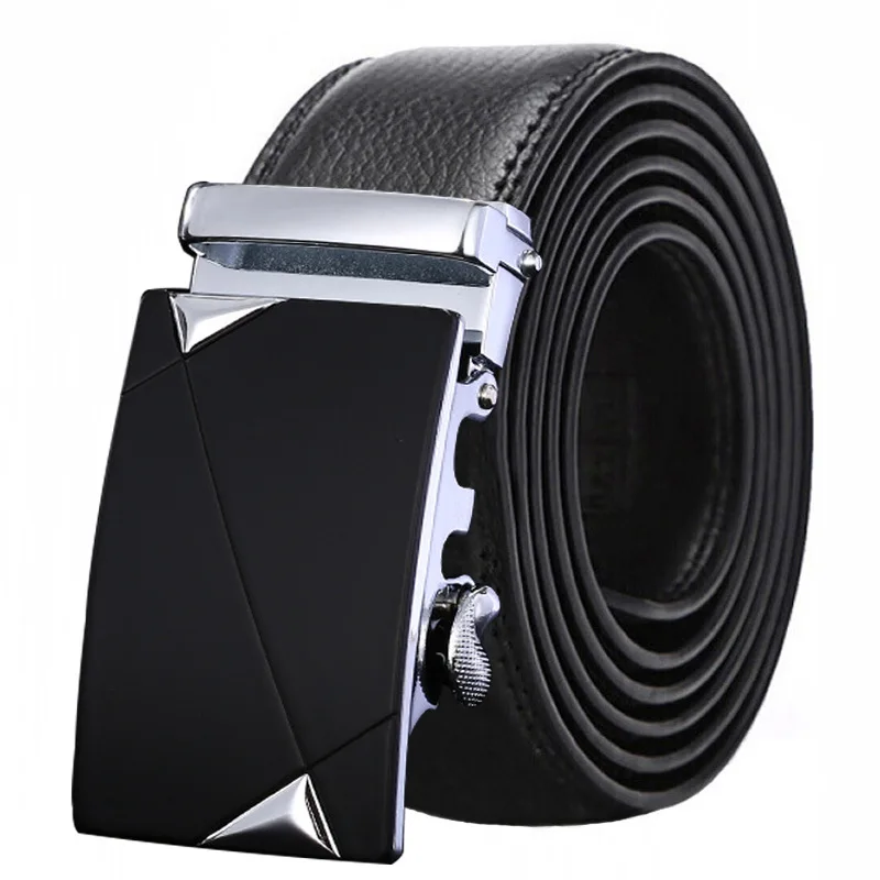 

Top Quality Metal Automatic Buckle Strap Men 2019 Fashion Luxury Genuine Leather Belt Brand Designer Belts For Men