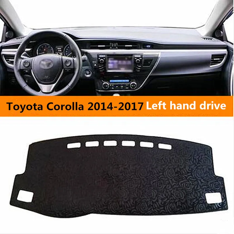 Creative Rose style Car dashboard cover for Toyota Corolla Left hand