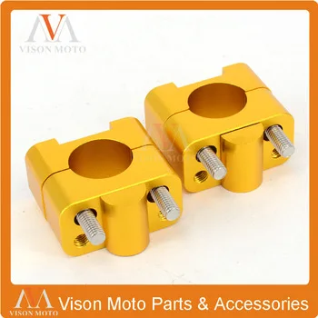 CNC HandleBar Fat Bar Risers Mount Clamp Adaptor 22MM To 28MM For Suzuki RM85 RM125 RM250 RMZ250 RMZ450 DRZ400 Dirt Pit Bike MX