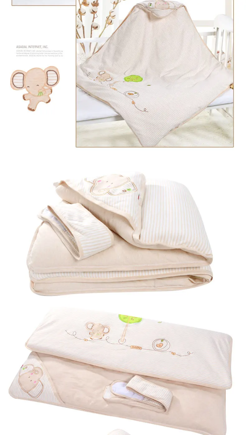 Детское Хлопковое одеяло для новорожденных; осенне-зимнее детское одеяло; пеленка для младенцев; конверт для новорожденных
