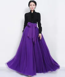 Elegant Women Fashion Joker High Waist Mesh Maxi Skirts Faldas Mujer Moda Hot Floor-Length Bohemian Lace Korean Clothes Elegant Women Fashion Joker High Waist Mesh Maxi Skirts Faldas Mujer Moda Hot Floor-Length Bohemian Lace Korean Clothes