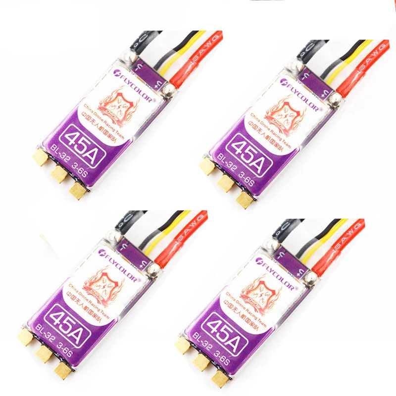 4 шт. Flycolor X cross 35A/45A/50A 3 6S blheli _ 32 битный бесщеточный ESC DSHOT1200 w/ China Drone Racing для