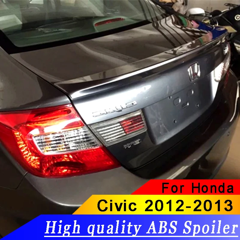 Высококачественный АБС-материал для Honda Civic 2012-2014 автомобильный спойлер