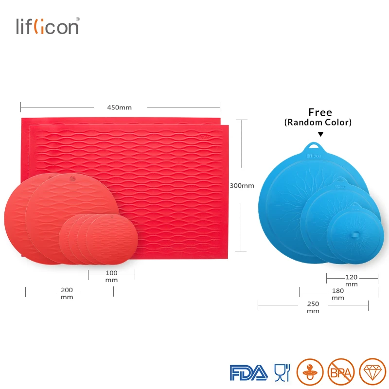 Liflicon силиконовый коврик для обеденного стола многоразовая чаша коврик термостойкие подставки подставка для ложек коврик под миски для животных Kithen утварь для стола