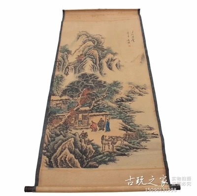 Антикварная каллиграфия и живопись Tang Yin Bohu комната живописи | Дом сад