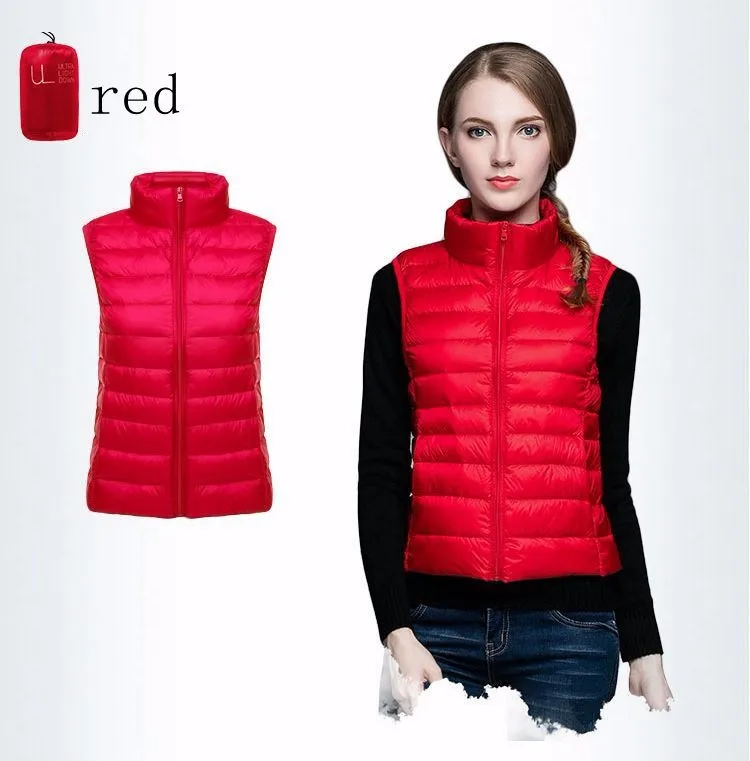 NewBang Brand Women Sleeveless Womens Ultra Light Down Vests Slim Jacket Girl Gilet Plus Lightweight Windproof Warm Waistcoat