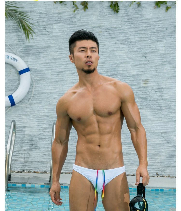 New Sexy Briefs Men Swimwear Swimsuit men Swimming Trunks Mens low waist bikinis Beachwear High Quality Shorts bathing suit