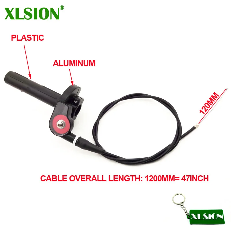 

XLSION 1/4 Turn Twist Throttle With Cable Handle Assembly For CRF XR 50 70 TTR KLX110 SSR Thumpstar Chinese Pit Dirt Bike Motor