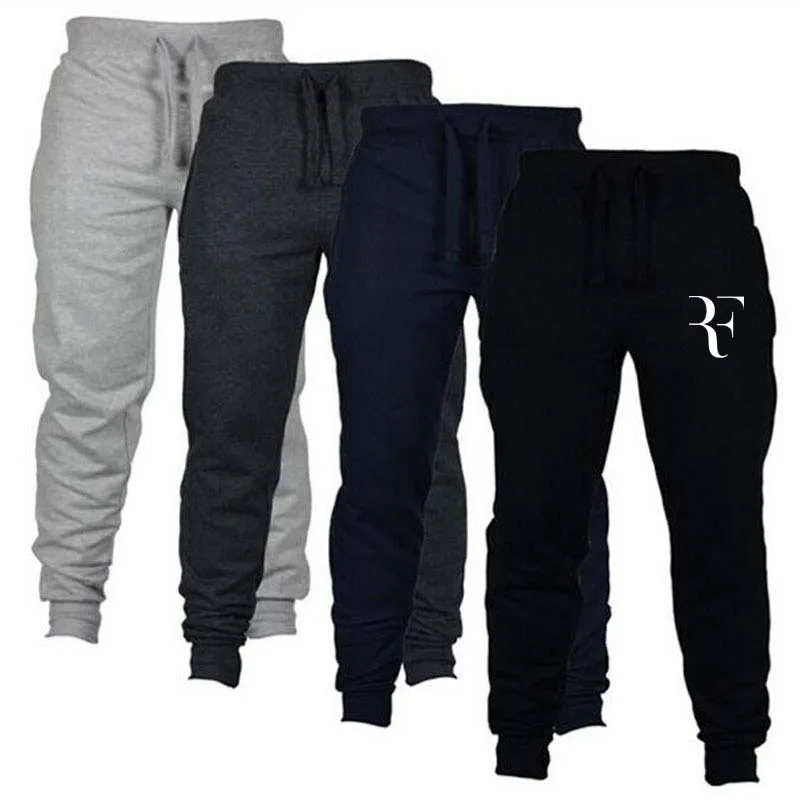 

New 2019 Fall Men's Black/white doodle Print Trousers Jogger Men's Pants Casual Slim Fit Men's Fitness Sweatpants free shipping
