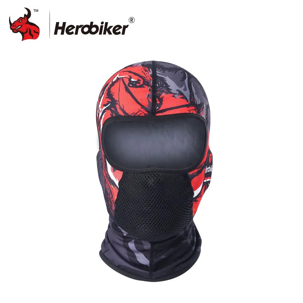 HEROBIKER Motorcycle Face Mask Balaclava Summer Moto Bikers Mask
